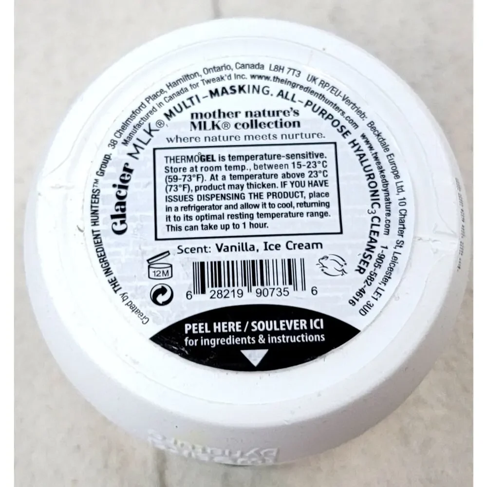 Tweak’d Glacier MLK Hyaluronic Cleanser Mask 8oz NEW